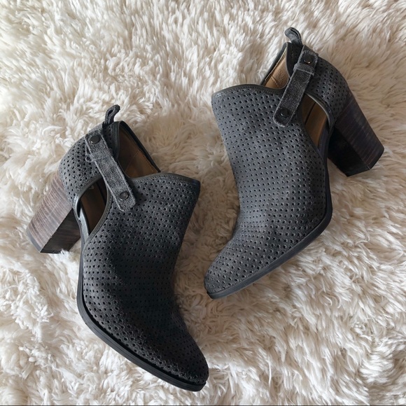 Franco Sarto Shoes - Franco Sarto | Dakota Gray Perforated Booties